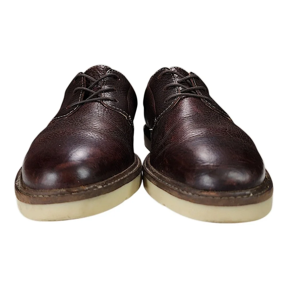 Clarks Mens Shoe sz 7M Brown Leather Ozford Comfort Walking Casual Lace Up 14885
